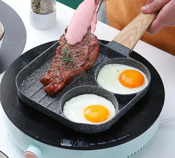 SARTEN ANTIADHERENTE 3 EN 1 - COZINHA PRÁTICA E SALUDÁVEL